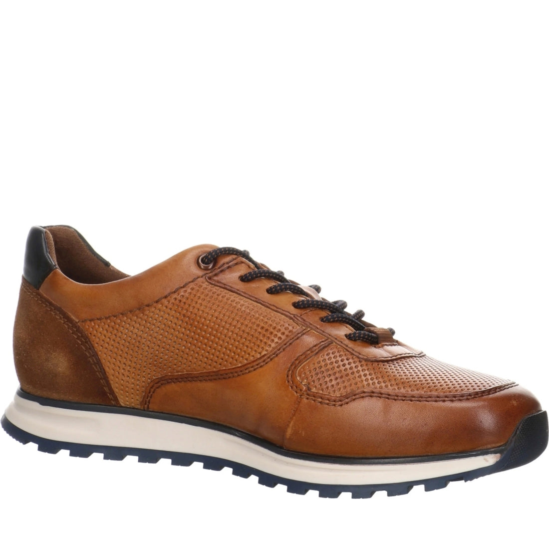 Bugatti mens cognac cirino leisure trainers | Vilbury London