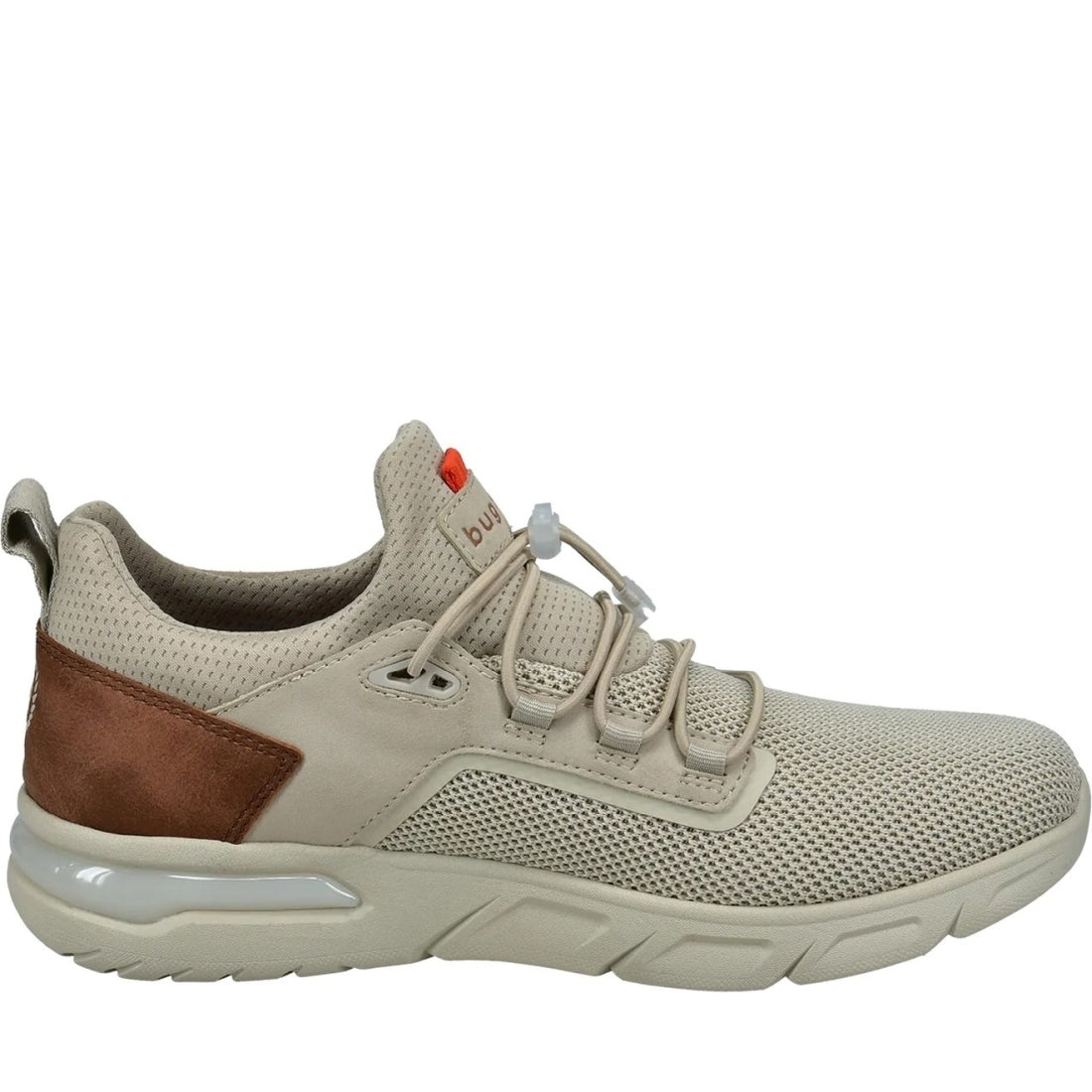 Bugatti mens beige nubola leisure trainers | Vilbury London