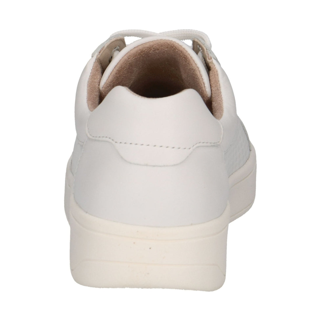 Caprice womens white nappa leisure trainers | Vilbury London