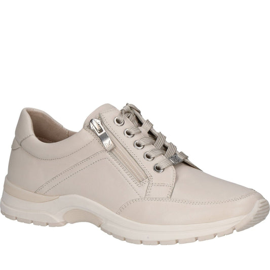 Caprice womens offwhite soft leisure trainers | Vilbury London