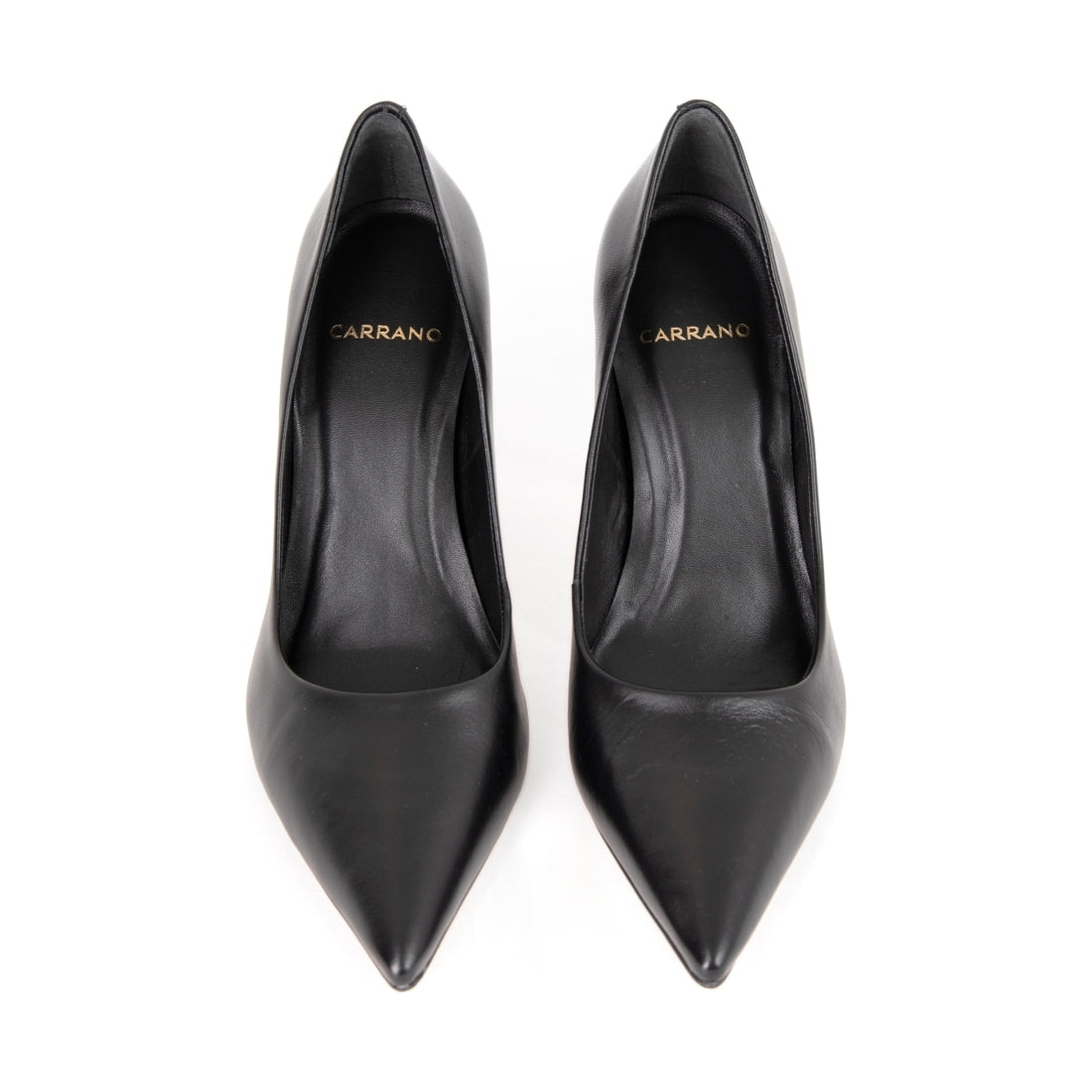 black elegant closed pumps