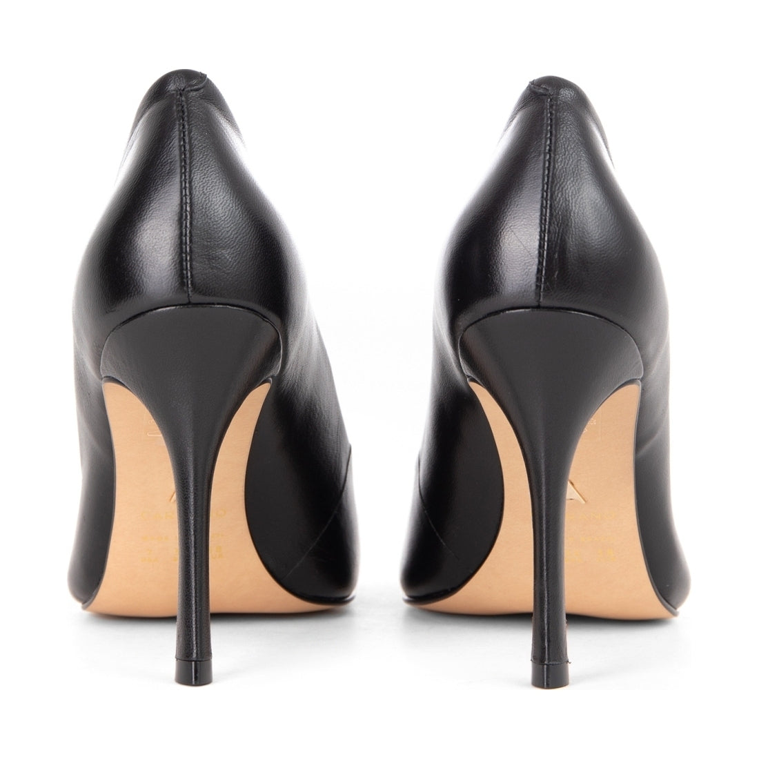 black elegant closed pumps