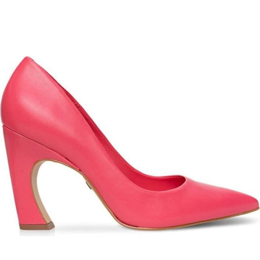 pink elegant closed pumps