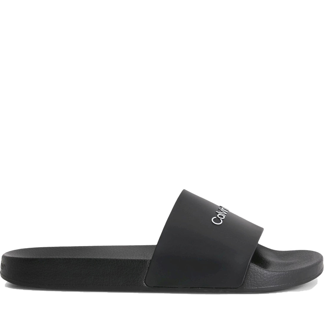 Calvin Klein mens black pool slide rubber | Vilbury London