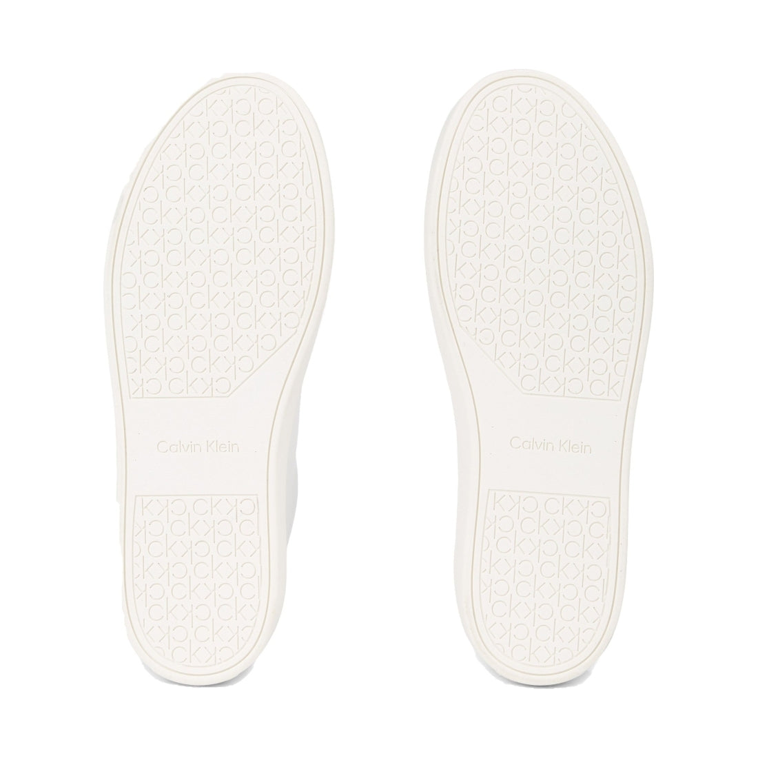 Calvin Klein mens triple white low top lace up leisure | Vilbury London