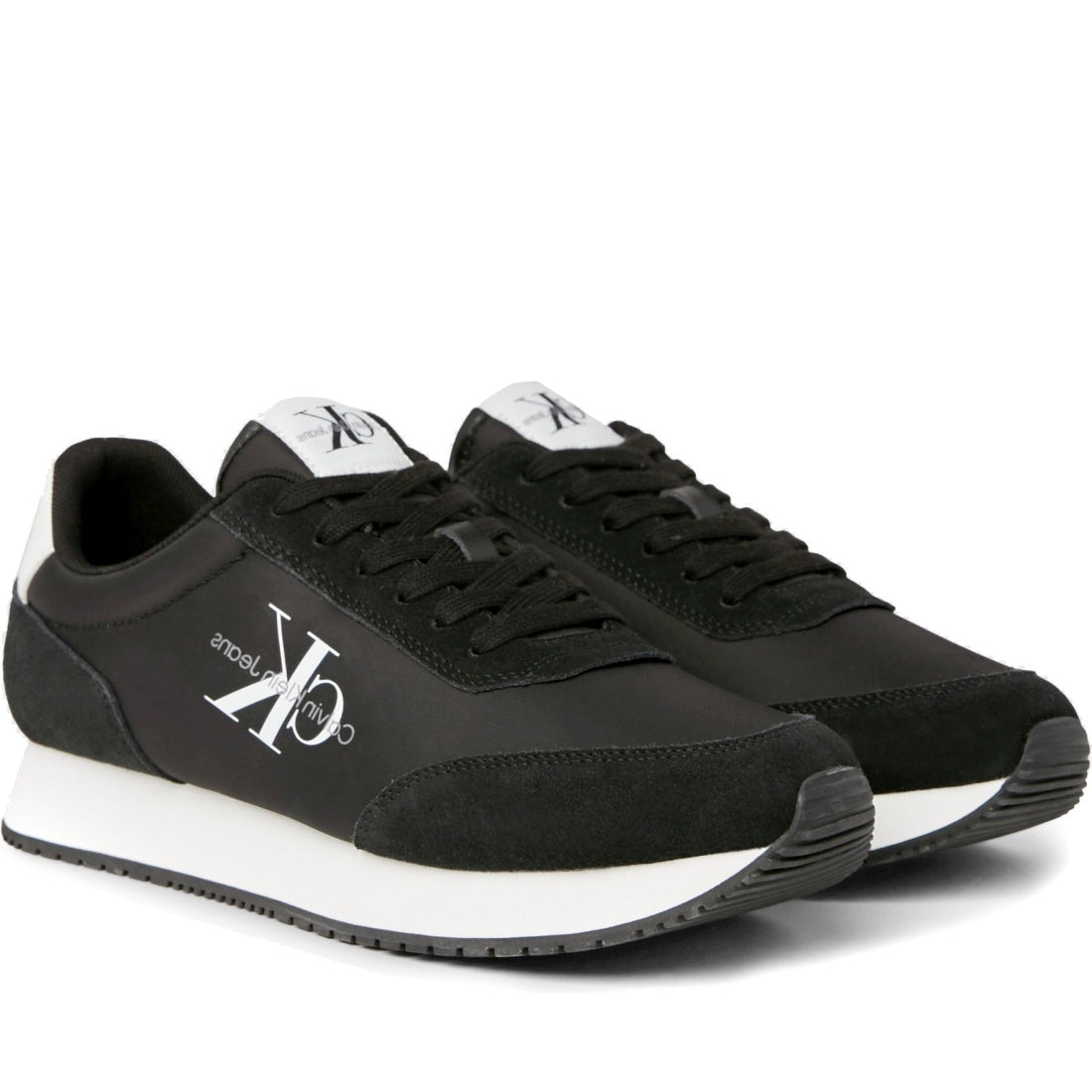 retro low laceup leisure trainers