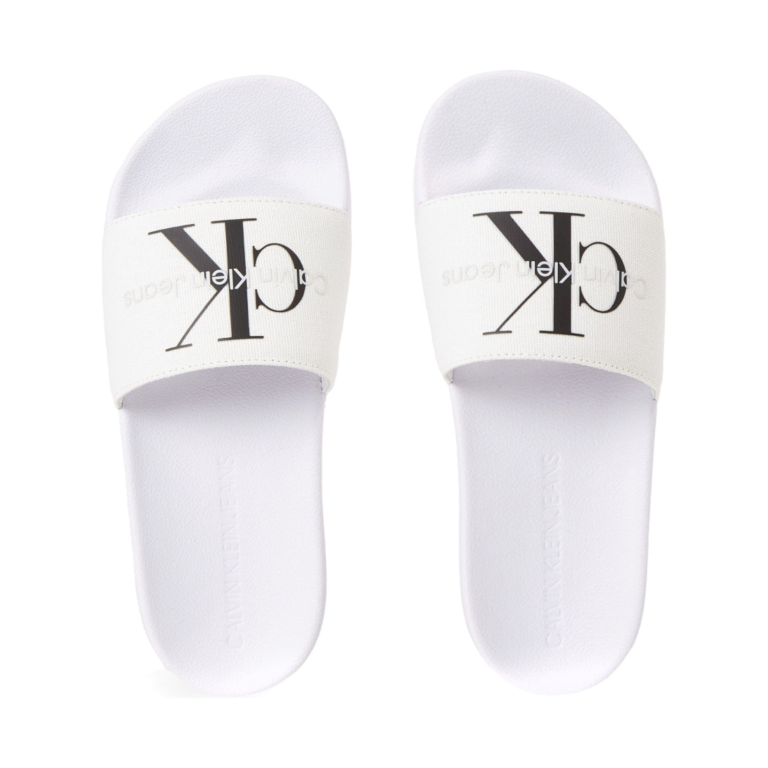 slide monogram bright white black