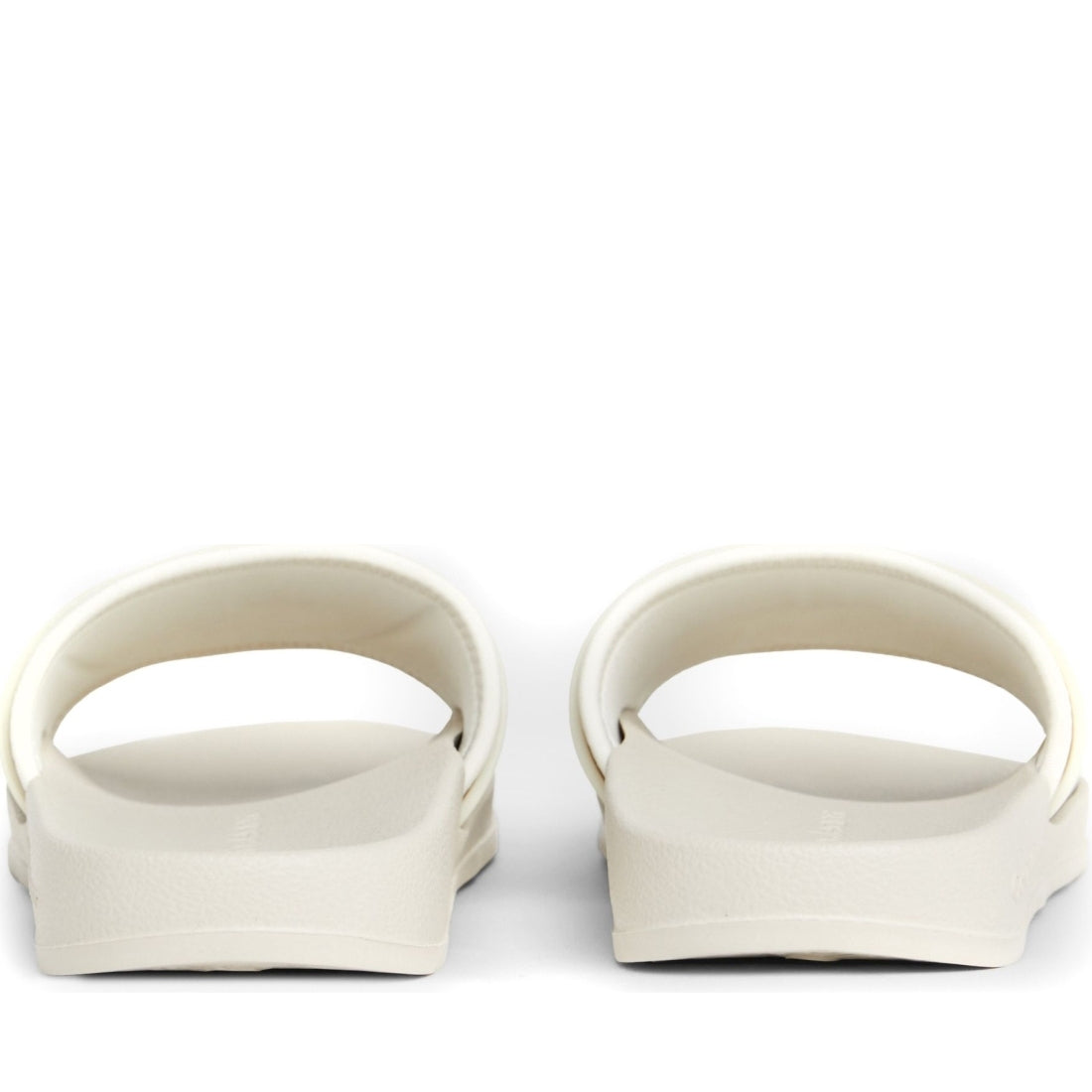 Calvin Klein Jeans womens eggshell, creamy slide monogram | Vilbury London