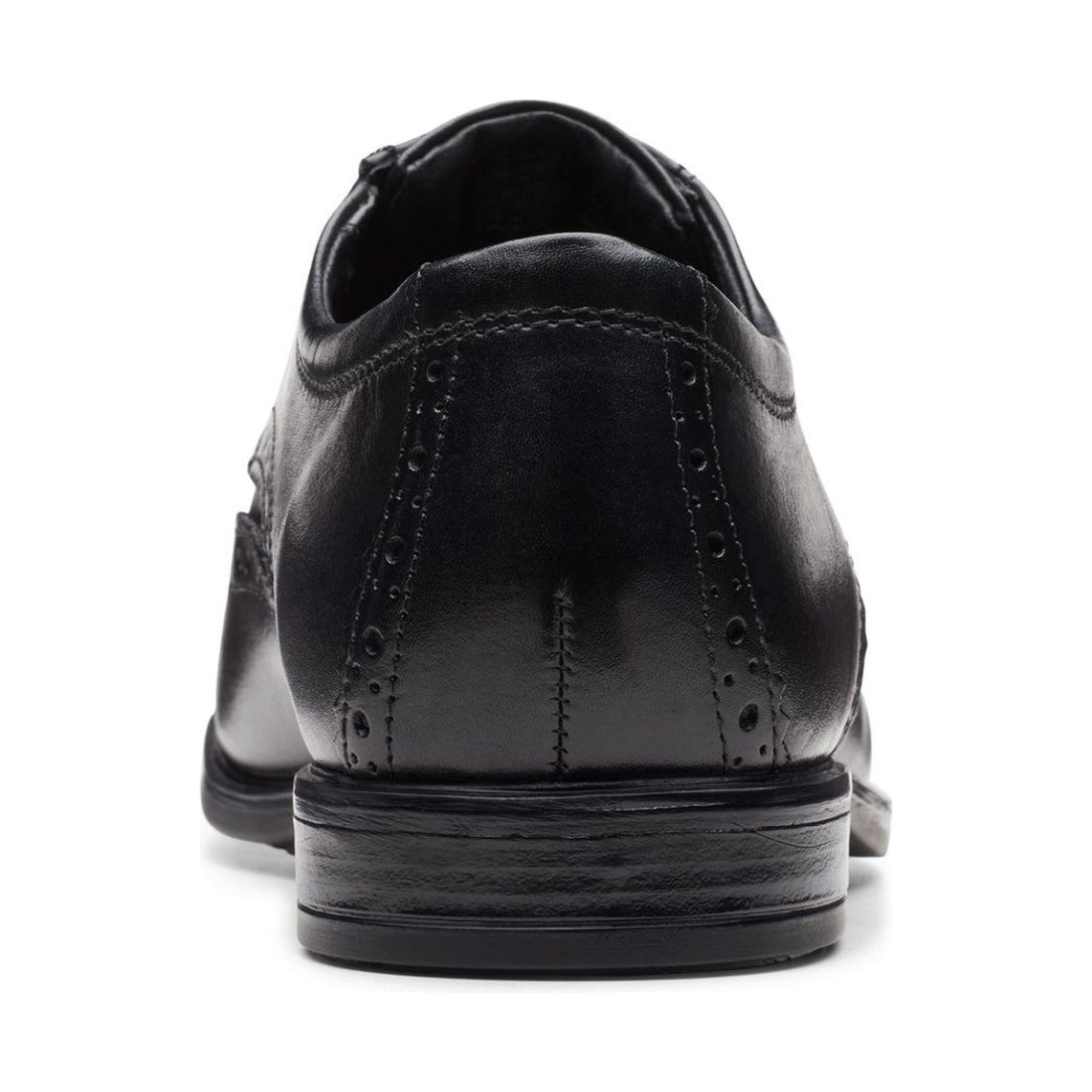 Clarks mens 1216 black leather howard wing formal | Vilbury London