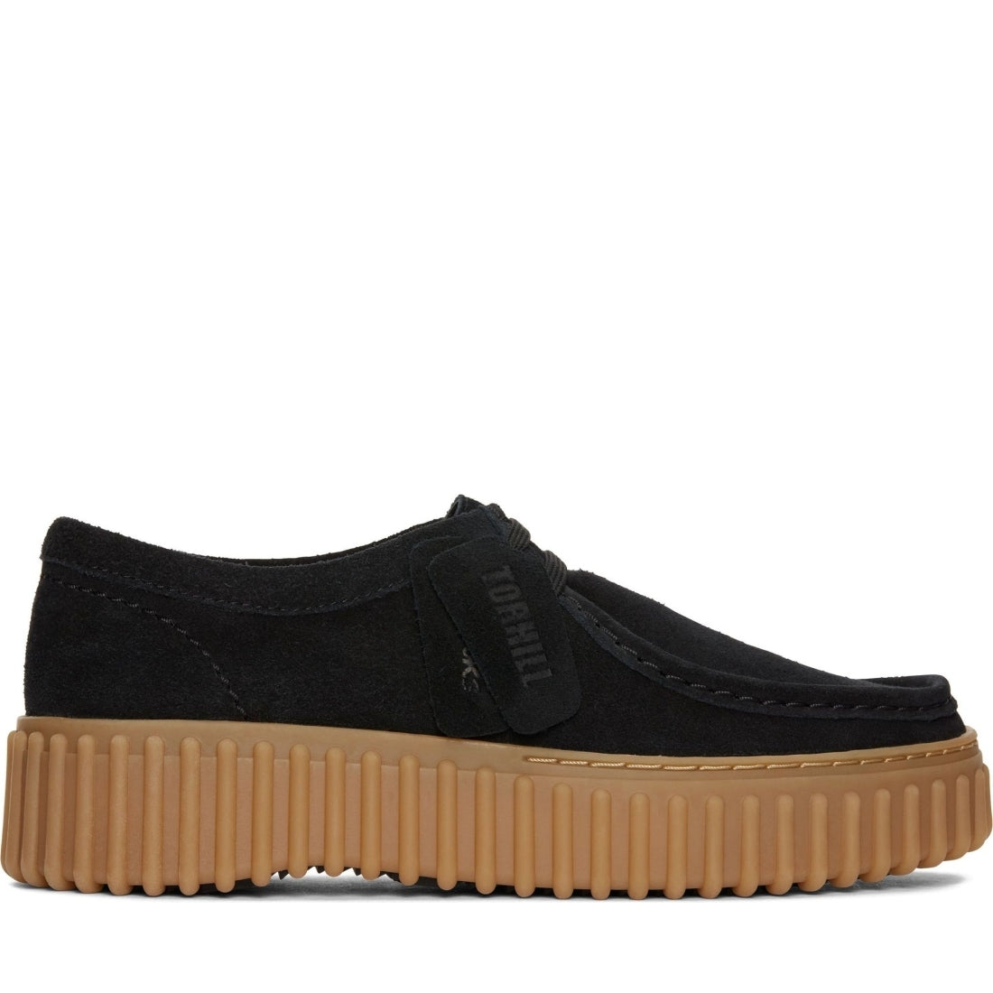 Clarks womens 1219 black sde torhill bee leisure trainers | Vilbury London