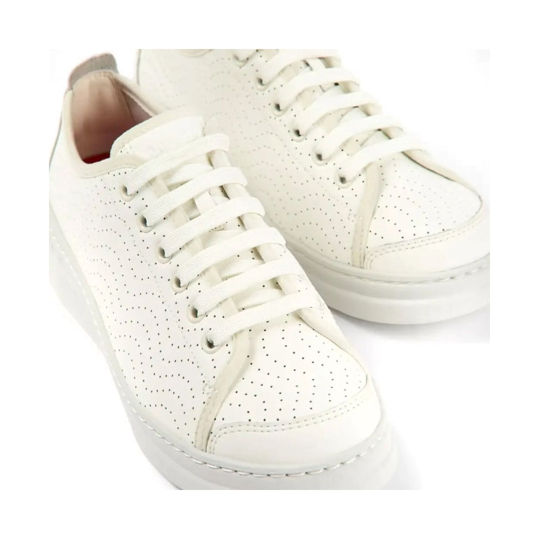 Camper womens white natural strobel leisure trainers | Vilbury London