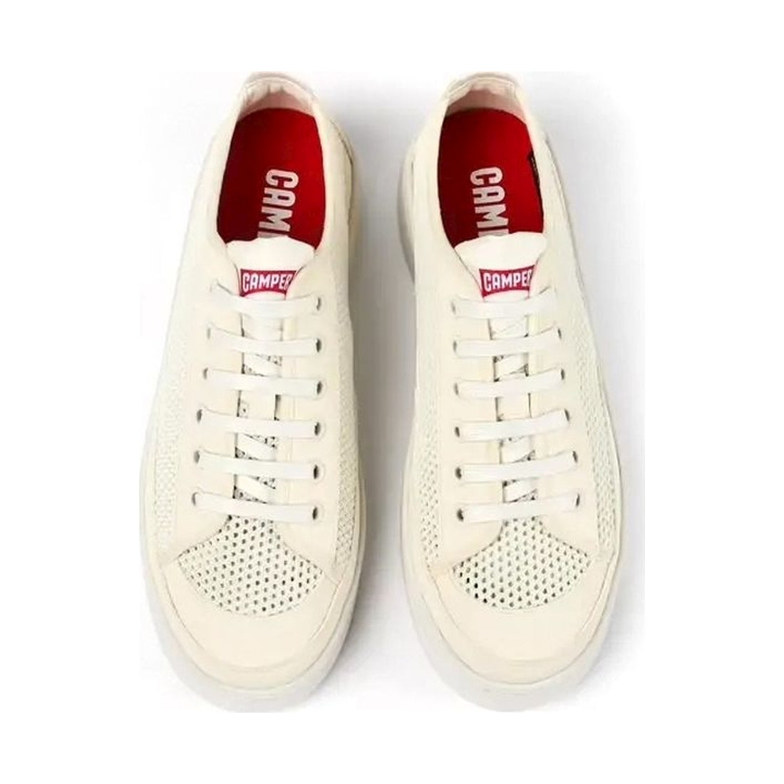 Camper womens white natural strobel leisure trainers | Vilbury London