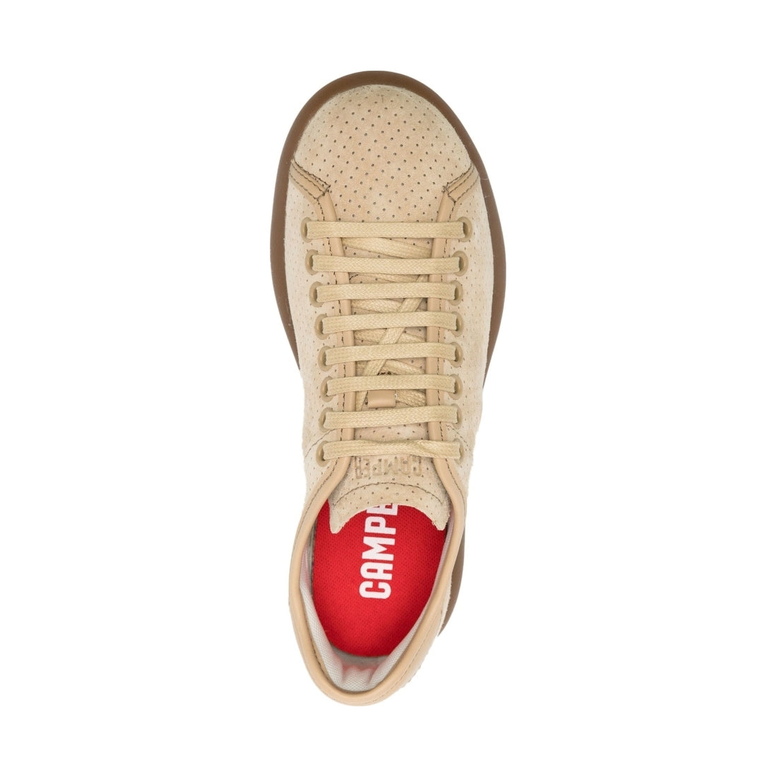 Camper womens medium beige strobel leisure trainers | Vilbury London