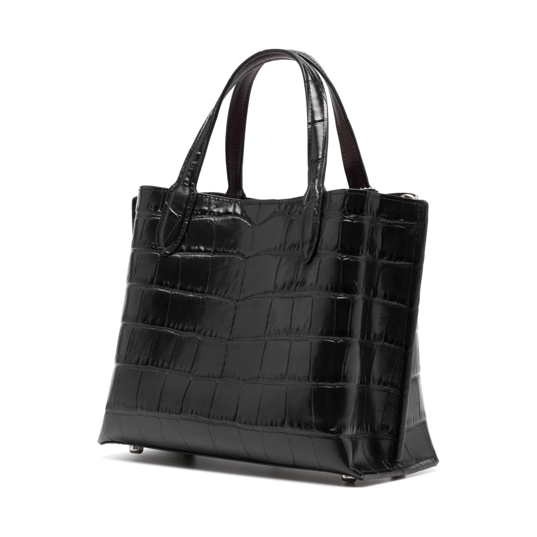 embossed croc willow tote 24