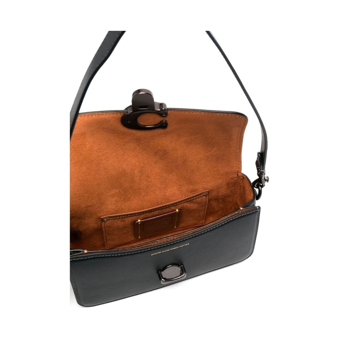 leather studio baguette bag