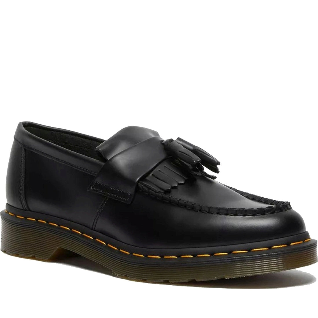 Dr. Martens womens black adrian smooth loafers | Vilbury London