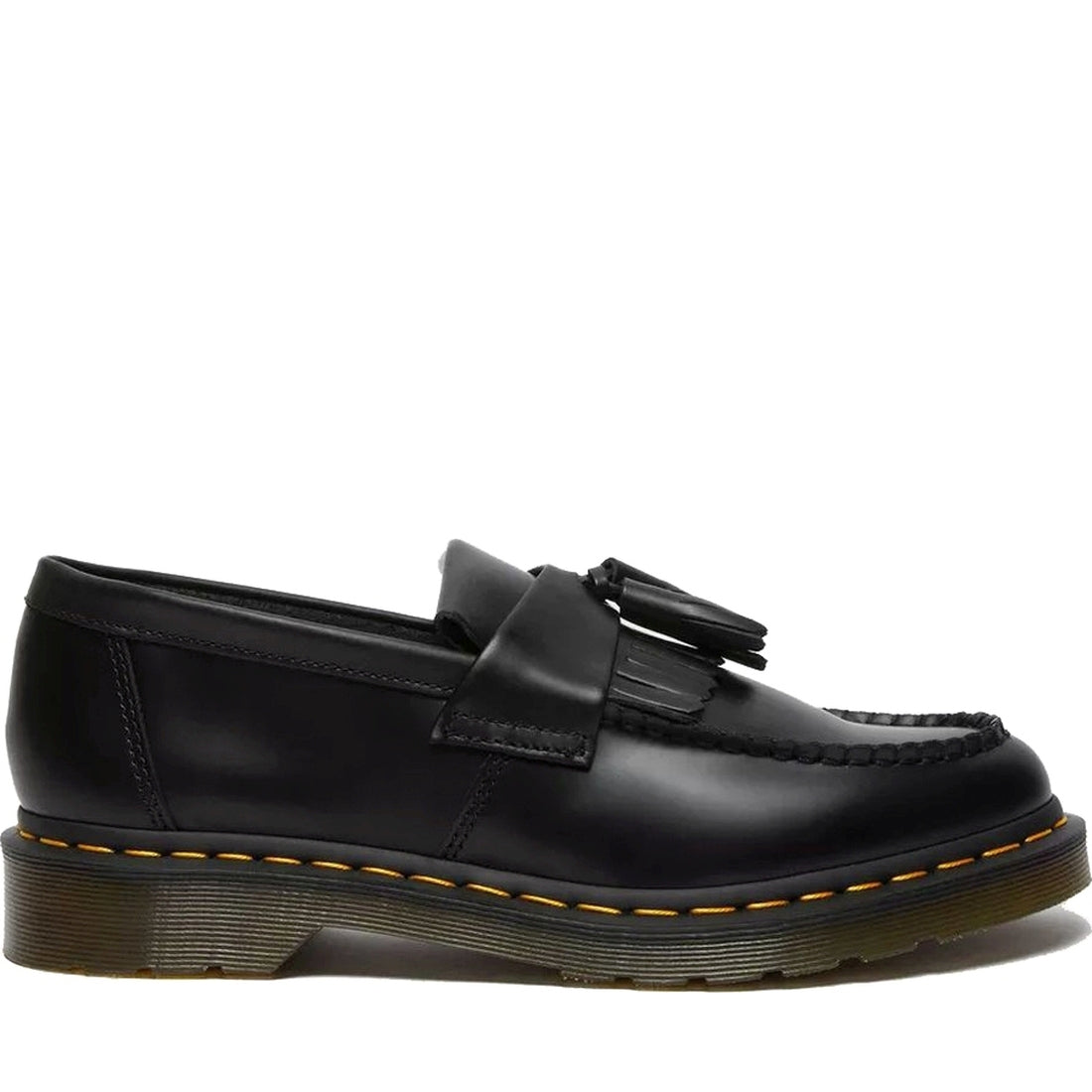 Dr. Martens womens black adrian smooth loafers | Vilbury London