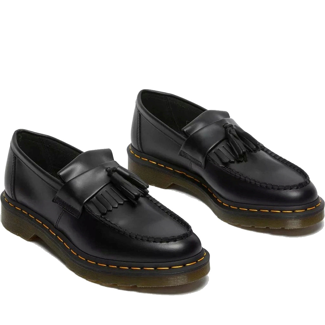 Dr. Martens womens black adrian smooth loafers | Vilbury London