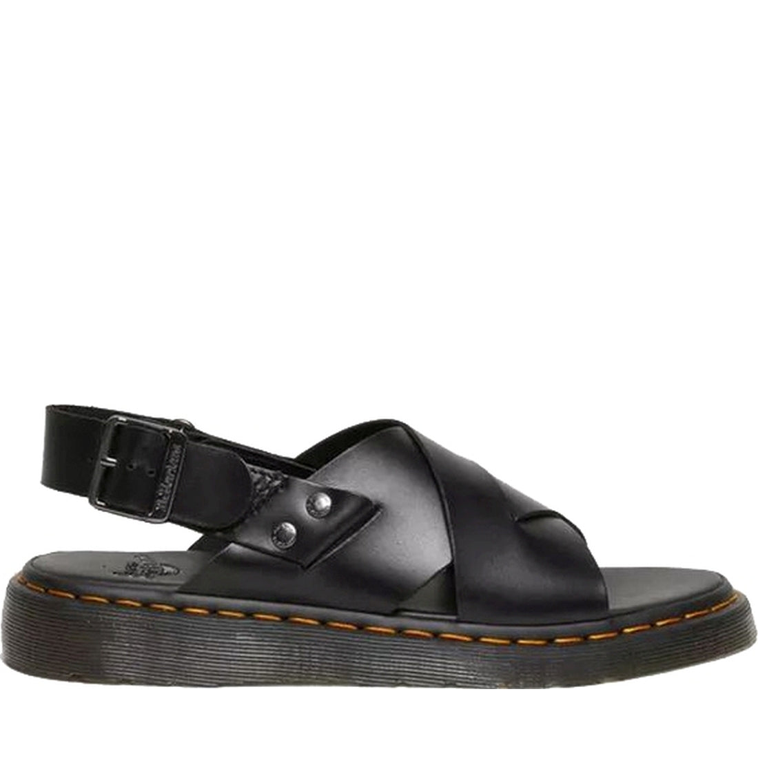 Dr. Martens unisex adults black zane brando sandals | Vilbury London