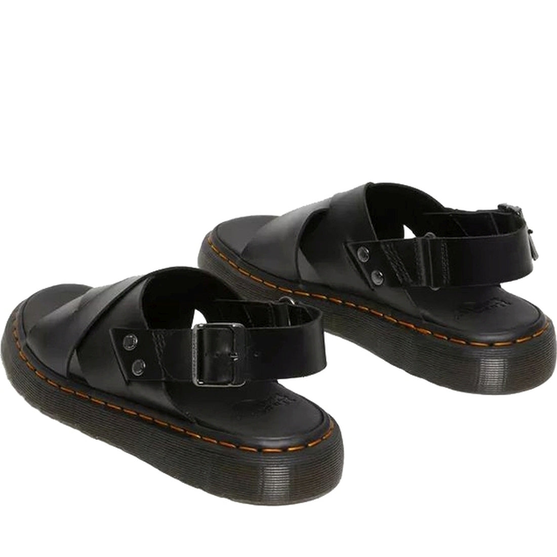 Dr. Martens unisex adults black zane brando sandals | Vilbury London