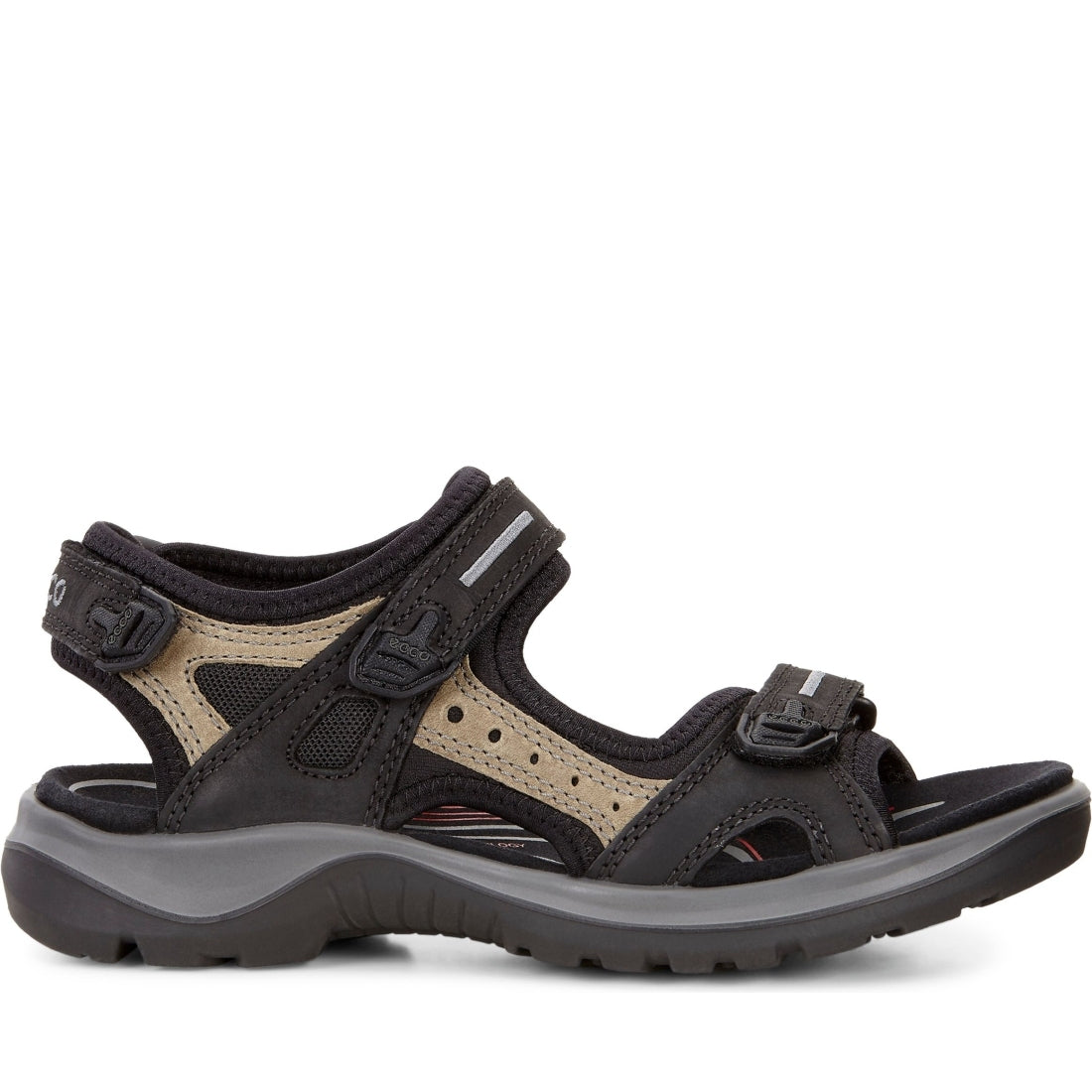 ECCO womens black offroad sandals | Vilbury London