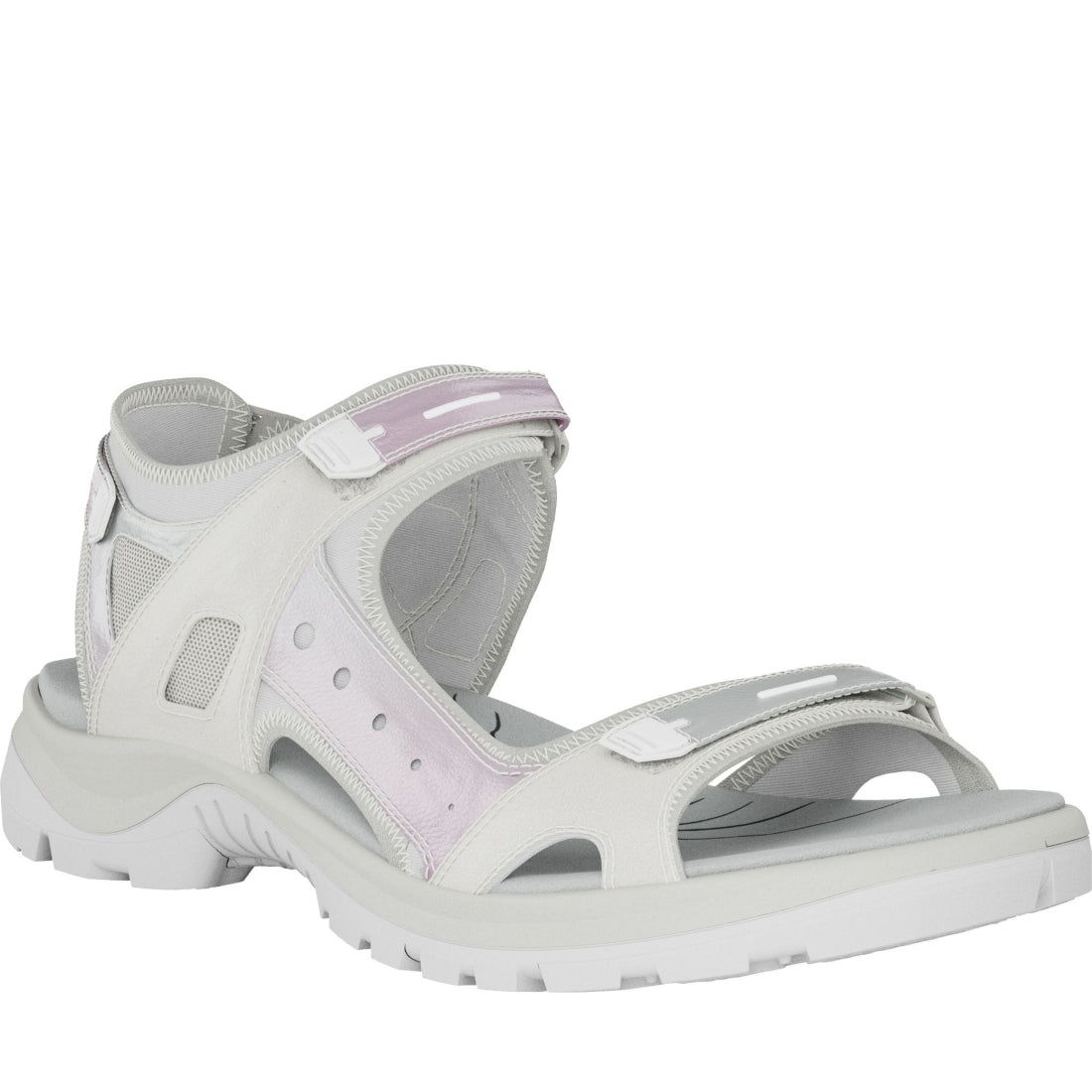 ECCO womens white offroad sandals | Vilbury London