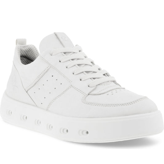 ECCO womens white street leisure trainers | Vilbury London