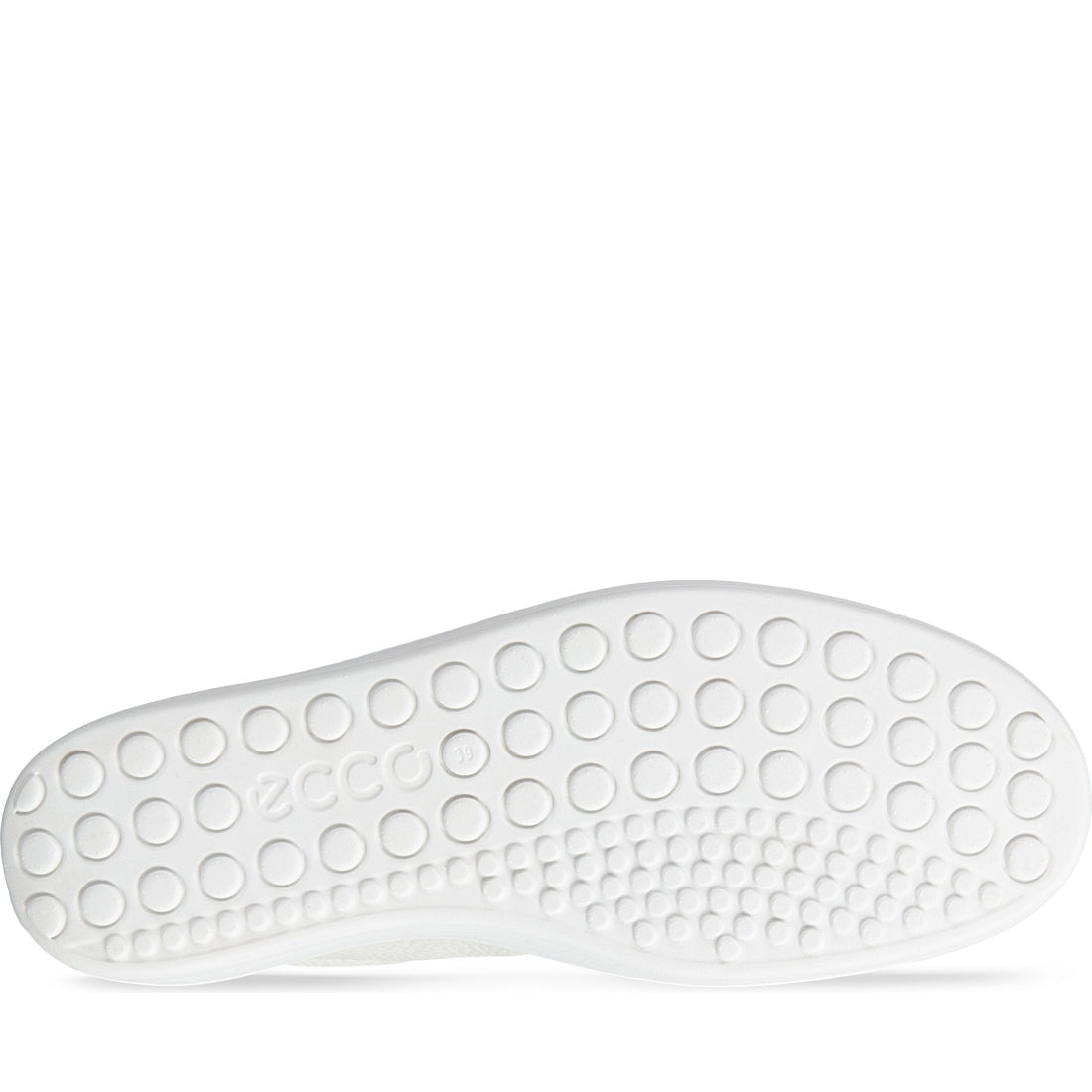 ECCO womens white soft leisure trainers | Vilbury London