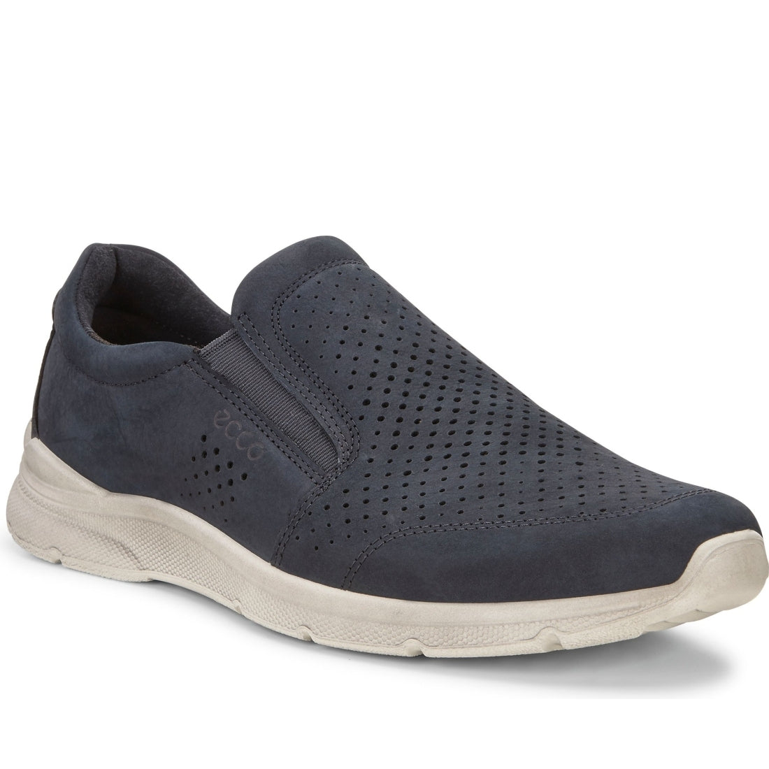 ECCO mens navy irving leisure trainers | Vilbury London
