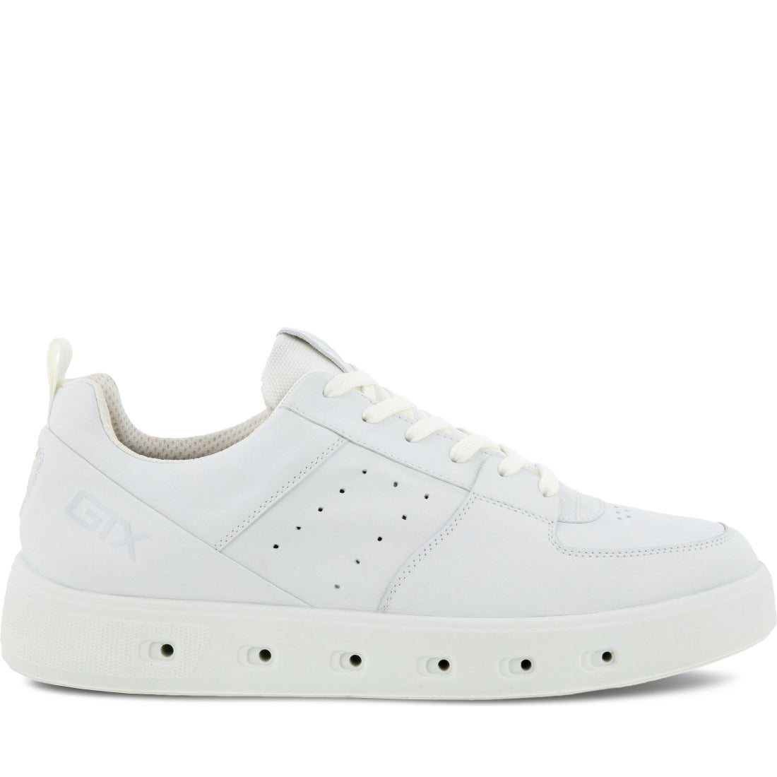 ECCO mens white street 720 leisure trainers | Vilbury London