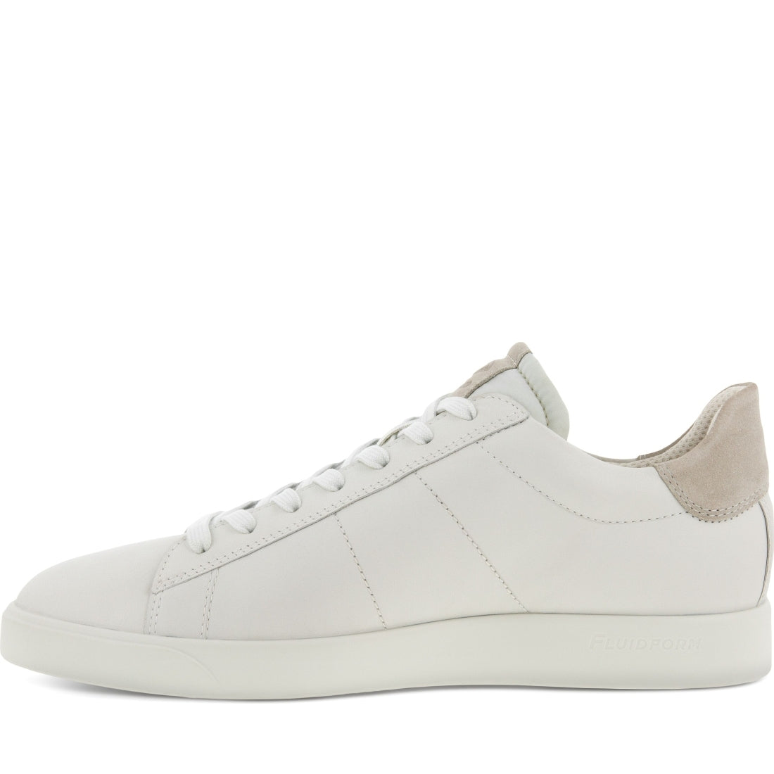 ECCO mens white street lite leisure trainers | Vilbury London