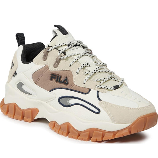 FILA mens marshmallow ray tracer leisure trainers | Vilbury London