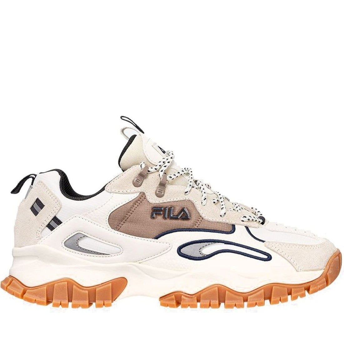 FILA mens marshmallow ray tracer leisure trainers | Vilbury London