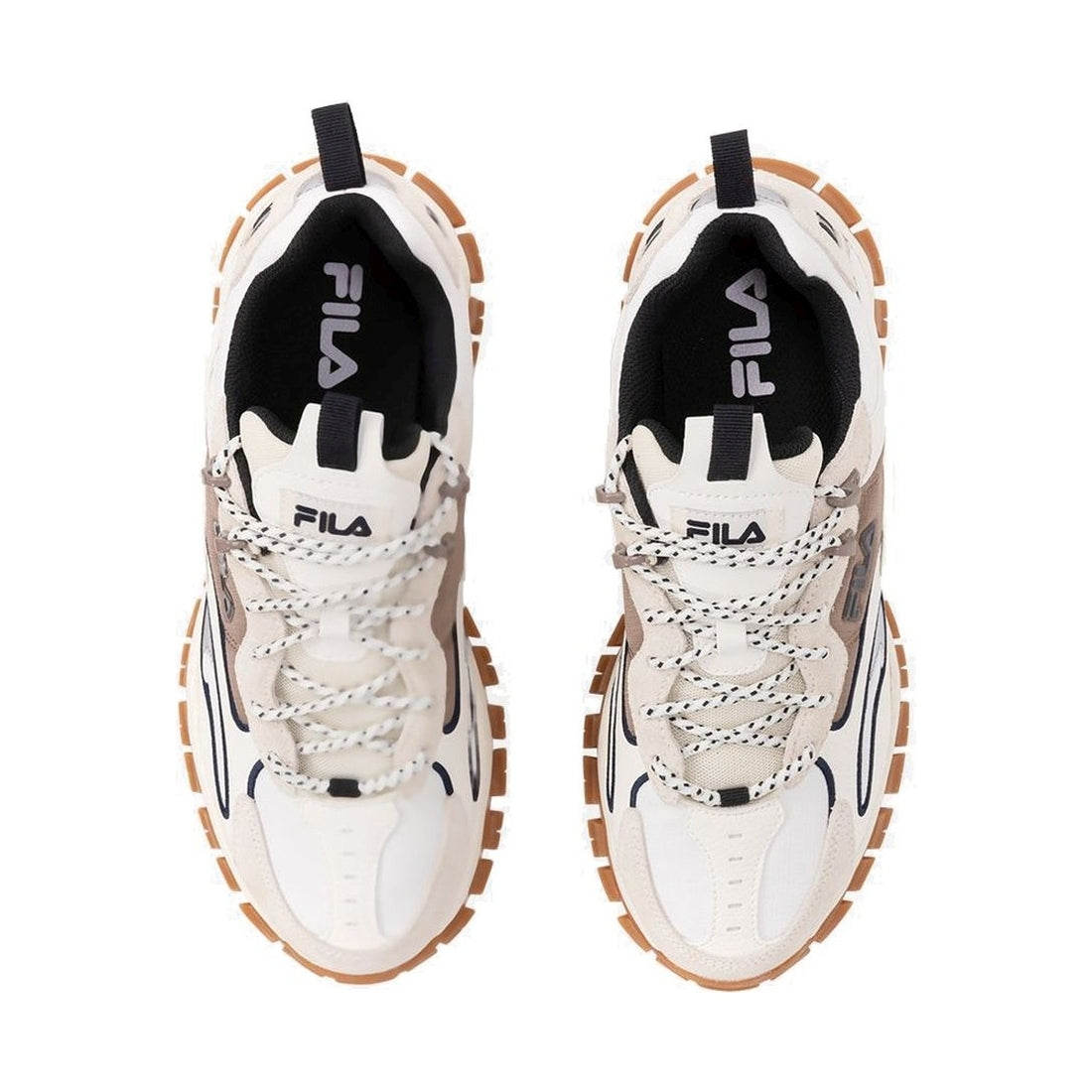FILA mens marshmallow ray tracer leisure trainers | Vilbury London