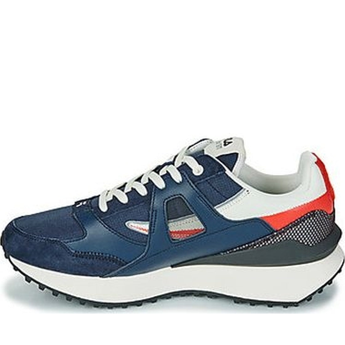 FILA mens navy red contempo leisure trainers | Vilbury London