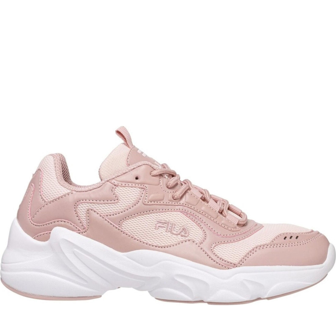 FILA womens pale mauve collene leisure trainers | Vilbury London