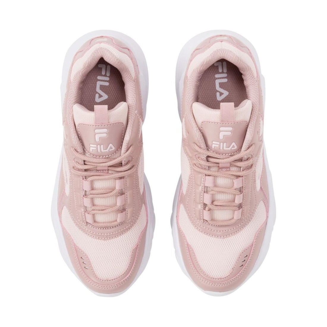 FILA womens pale mauve collene leisure trainers | Vilbury London