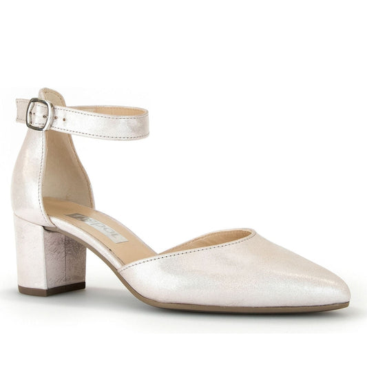 Gabor womens nude elegant part-open pumps | Vilbury London