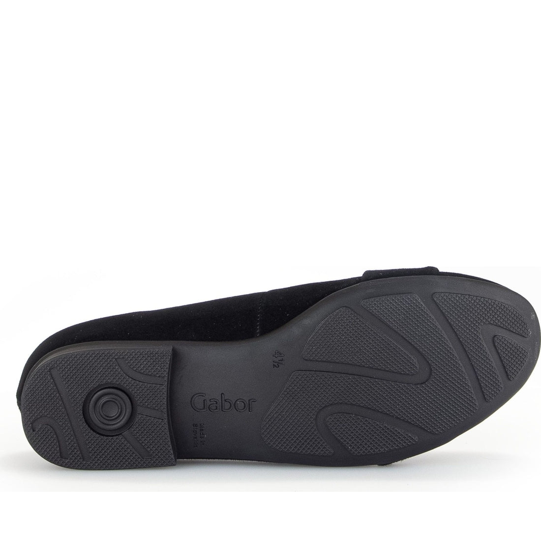 Gabor womens black casual closed ballerinas | Vilbury London