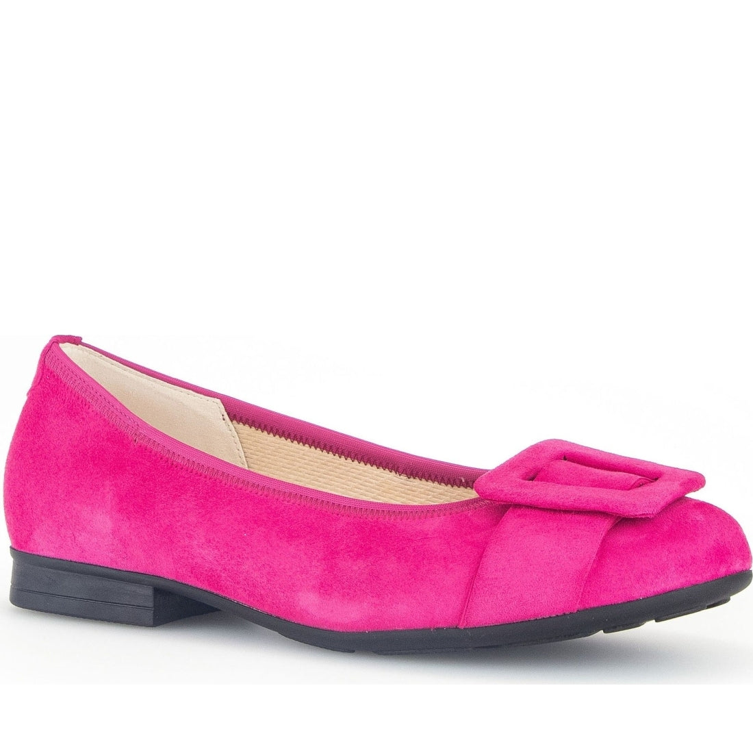 Gabor womens pink casual closed ballerinas | Vilbury London