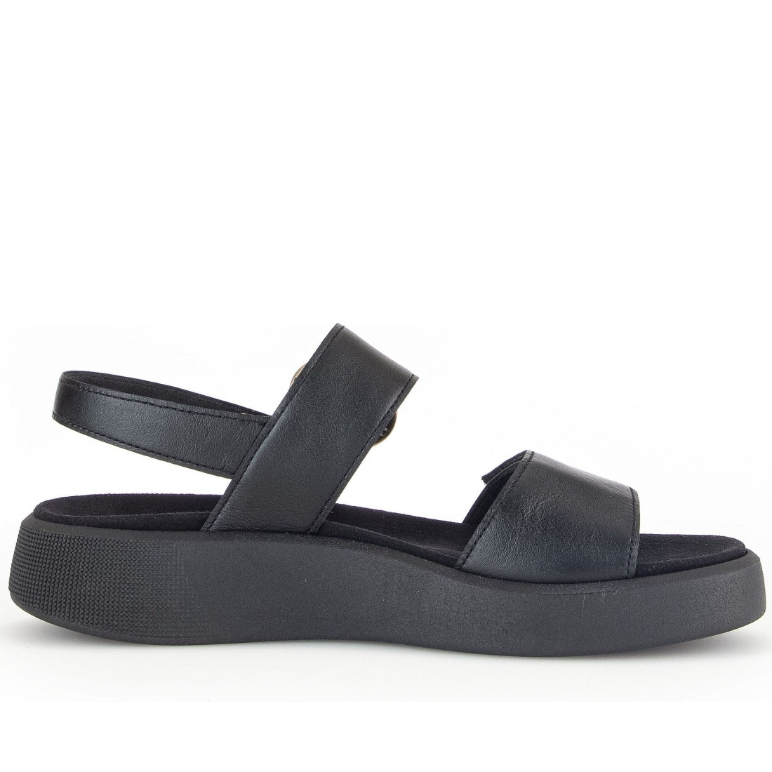 Gabor womens black casual open sandals | Vilbury London