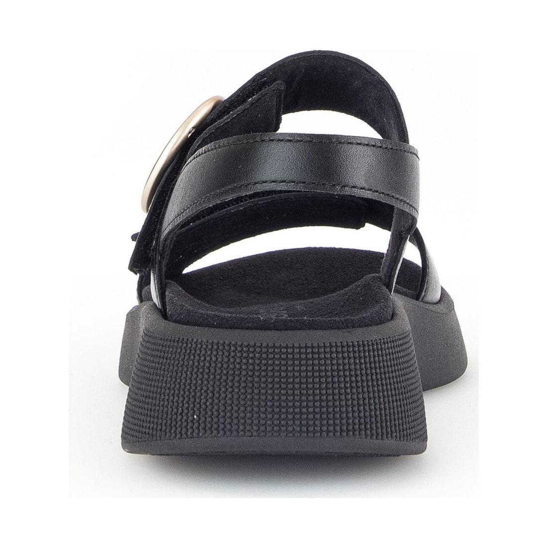 Gabor womens black casual open sandals | Vilbury London