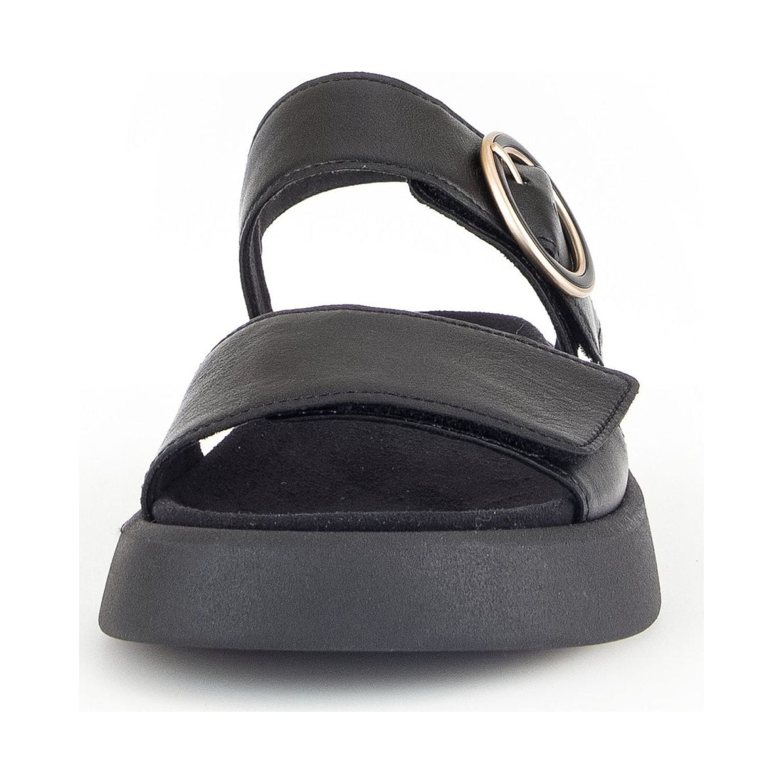 Gabor womens black casual open sandals | Vilbury London