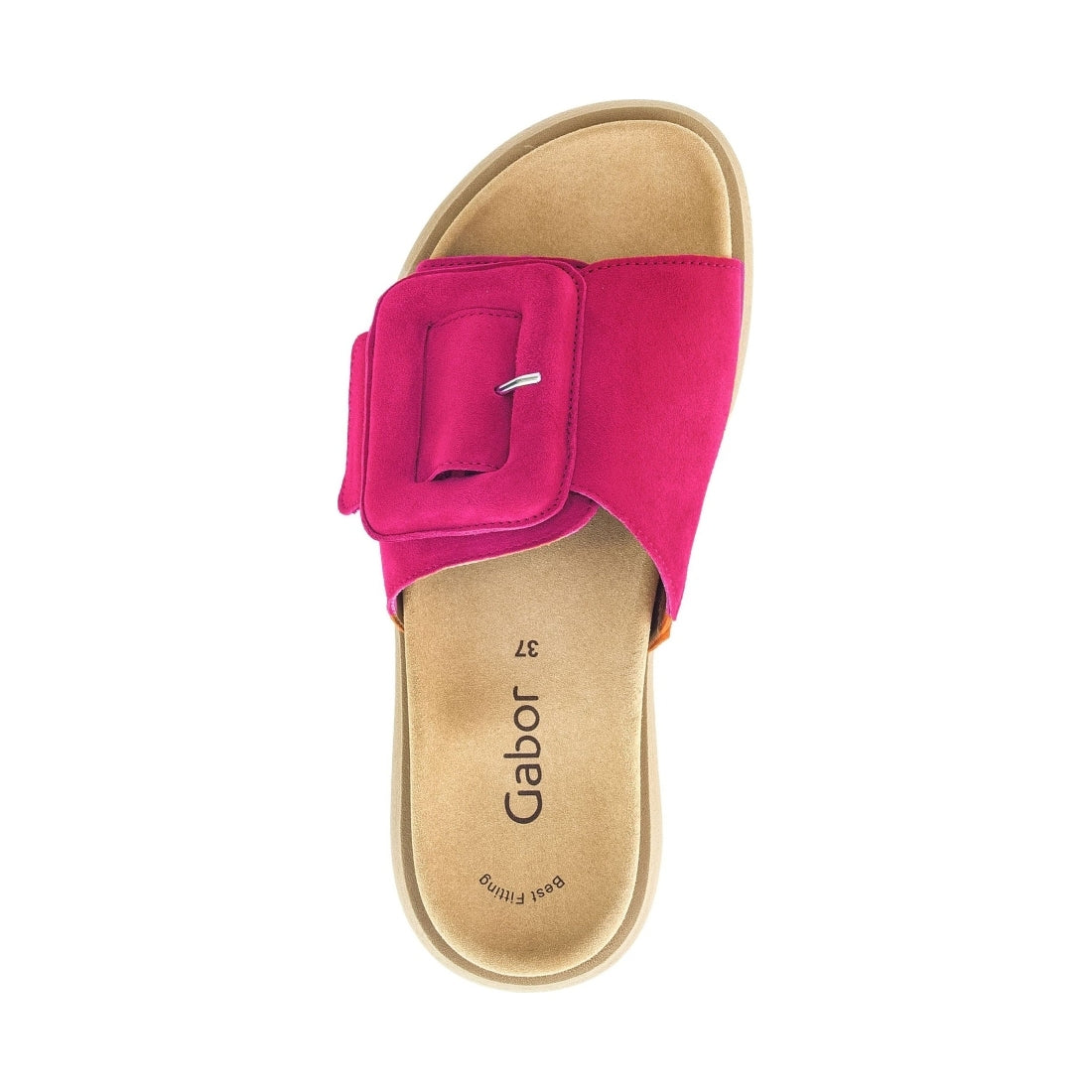 Gabor womens pink casual open slippers | Vilbury London