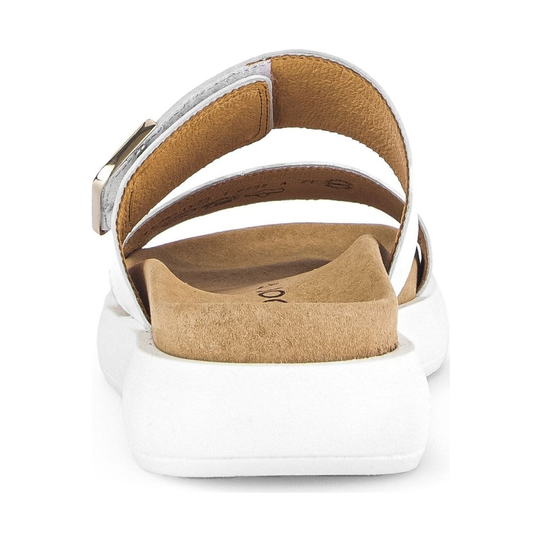 Gabor womens white casual open slippers | Vilbury London