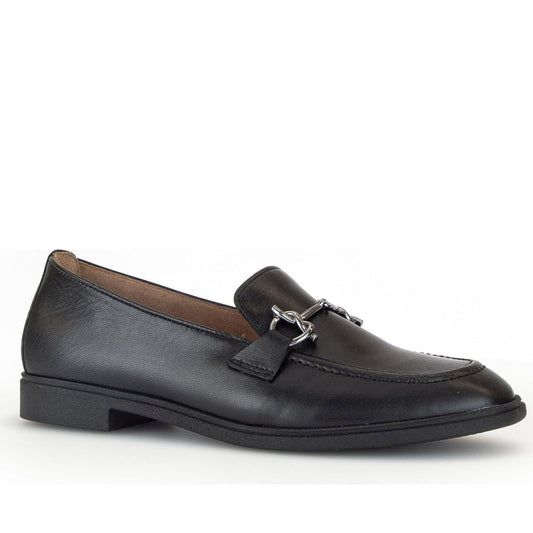 Gabor womens black casual closed loafers | Vilbury London