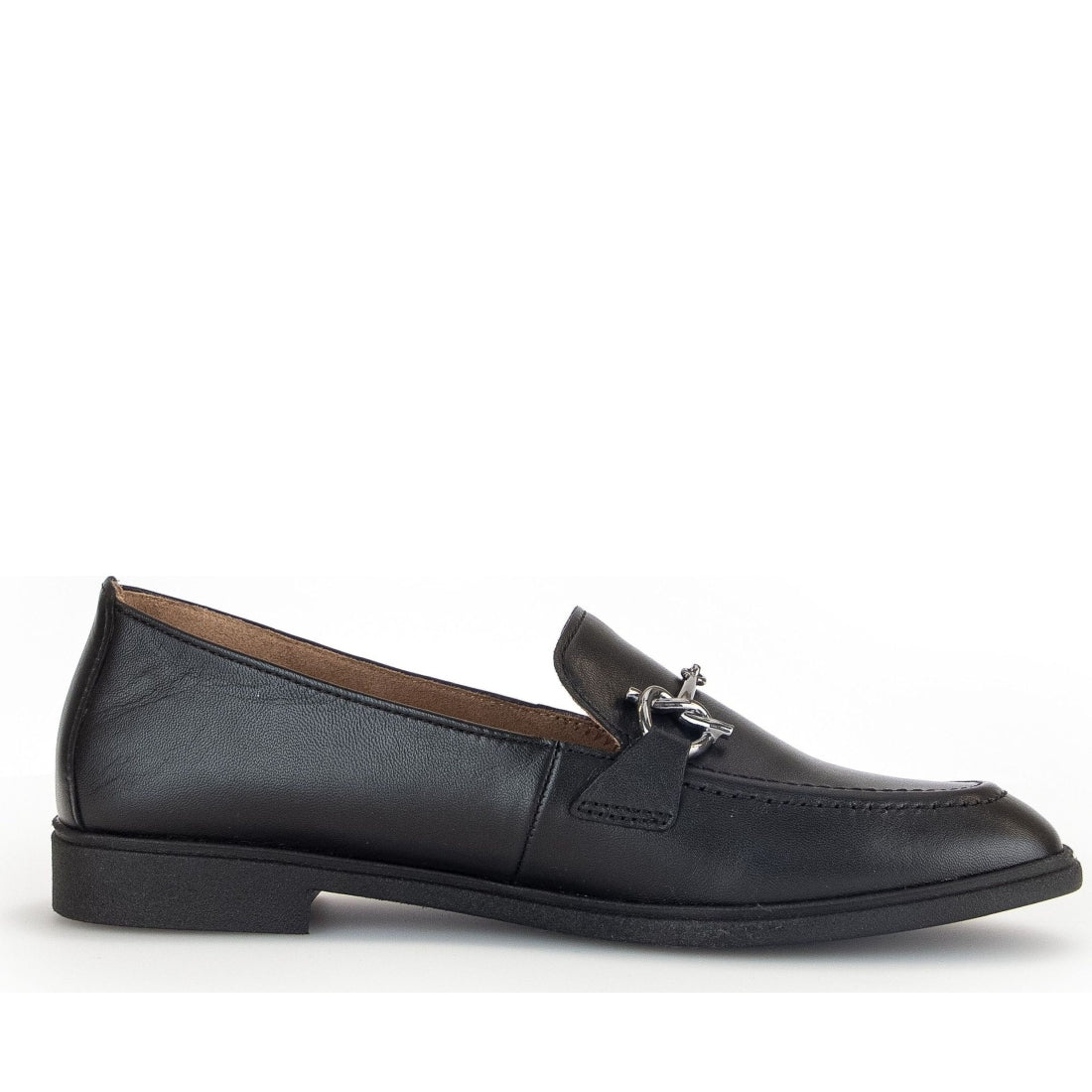 Gabor womens black casual closed loafers | Vilbury London