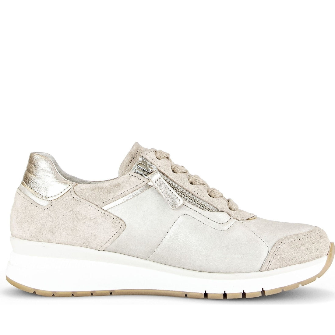 Gabor womens beige leisure trainers | Vilbury London