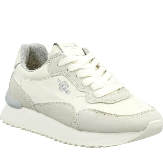 Gant womens g20 off white bevinda leisure trainers | Vilbury London