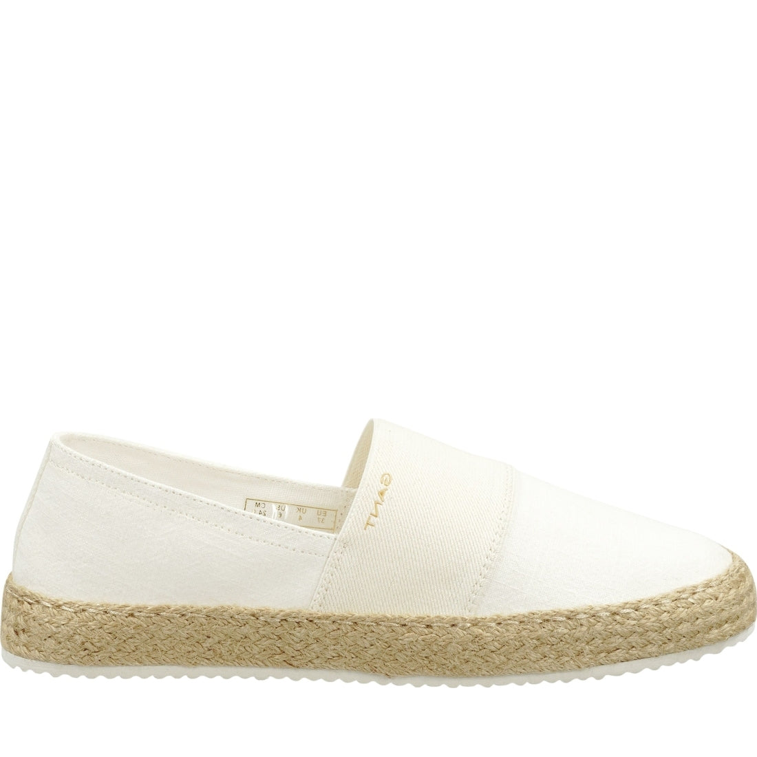 Gant womens g20 off white raffiaville espadriles | Vilbury London